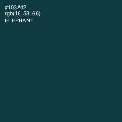 #103A42 - Elephant Color Image