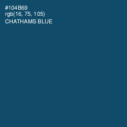 #104B69 - Chathams Blue Color Image