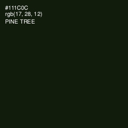 #111C0C - Pine Tree Color Image
