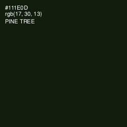#111E0D - Pine Tree Color Image