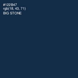 #122B47 - Big Stone Color Image