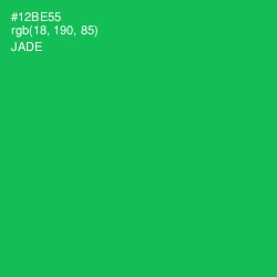 #12BE55 - Jade Color Image