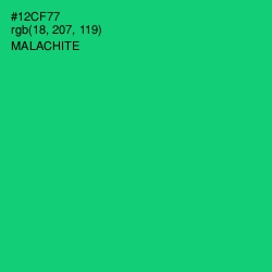 #12CF77 - Malachite Color Image