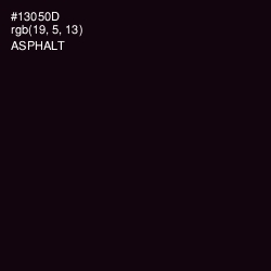 #13050D - Asphalt Color Image