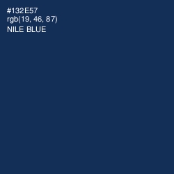 #132E57 - Nile Blue Color Image