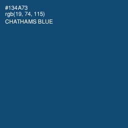 #134A73 - Chathams Blue Color Image