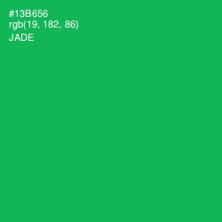 #13B656 - Jade Color Image
