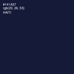 #141A37 - Haiti Color Image