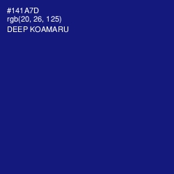 #141A7D - Deep Koamaru Color Image