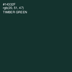 #14332F - Timber Green Color Image