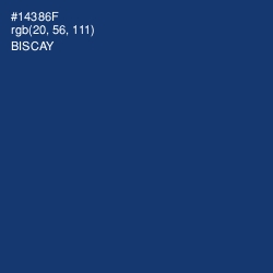 #14386F - Biscay Color Image