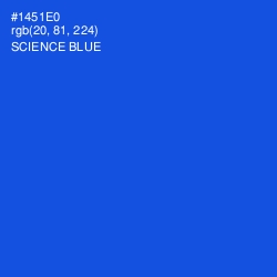 #1451E0 - Science Blue Color Image