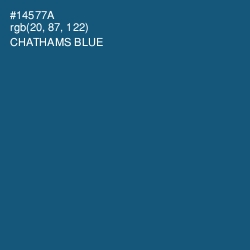 #14577A - Chathams Blue Color Image