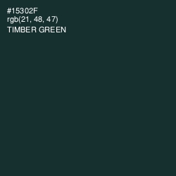 #15302F - Timber Green Color Image