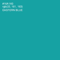 #16A1A3 - Eastern Blue Color Image