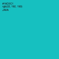 #16C0C1 - Java Color Image