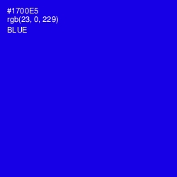 #1700E5 - Blue Color Image