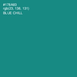 #178A83 - Blue Chill Color Image