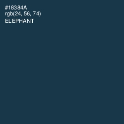 #18384A - Elephant Color Image