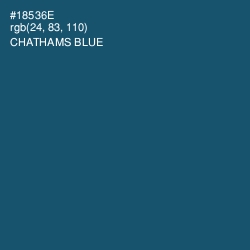 #18536E - Chathams Blue Color Image