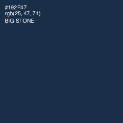 #192F47 - Big Stone Color Image