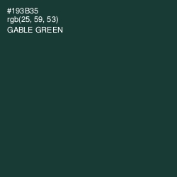 #193B35 - Gable Green Color Image