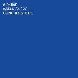 #194B9D - Congress Blue Color Image