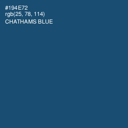 #194E72 - Chathams Blue Color Image