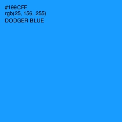 #199CFF - Dodger Blue Color Image