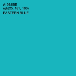 #19B5BE - Eastern Blue Color Image