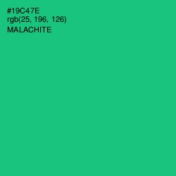 #19C47E - Malachite Color Image