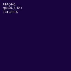 #1A0440 - Tolopea Color Image