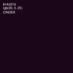 #1A0519 - Cinder Color Image