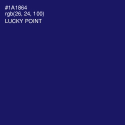 #1A1864 - Lucky Point Color Image