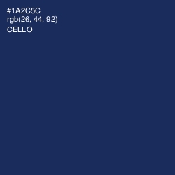 #1A2C5C - Cello Color Image