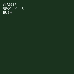 #1A331F - Bush Color Image