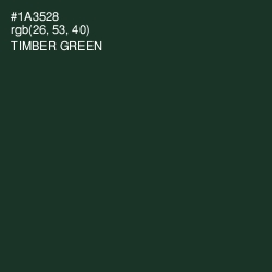 #1A3528 - Timber Green Color Image