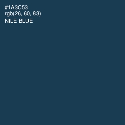 #1A3C53 - Nile Blue Color Image