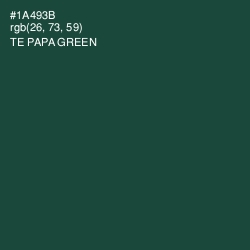 #1A493B - Te Papa Green Color Image