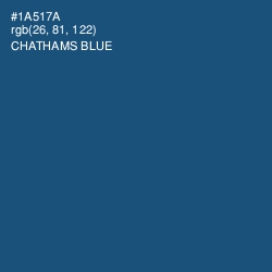 #1A517A - Chathams Blue Color Image