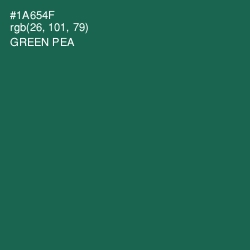 #1A654F - Green Pea Color Image
