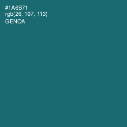 #1A6B71 - Genoa Color Image