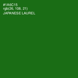 #1A6C15 - Japanese Laurel Color Image