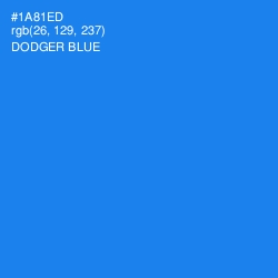 #1A81ED - Dodger Blue Color Image