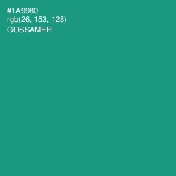 #1A9980 - Gossamer Color Image