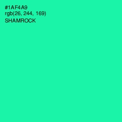 #1AF4A9 - Shamrock Color Image