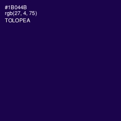 #1B044B - Tolopea Color Image