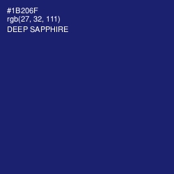#1B206F - Deep Sapphire Color Image