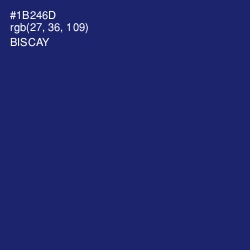 #1B246D - Biscay Color Image