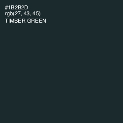 #1B2B2D - Timber Green Color Image